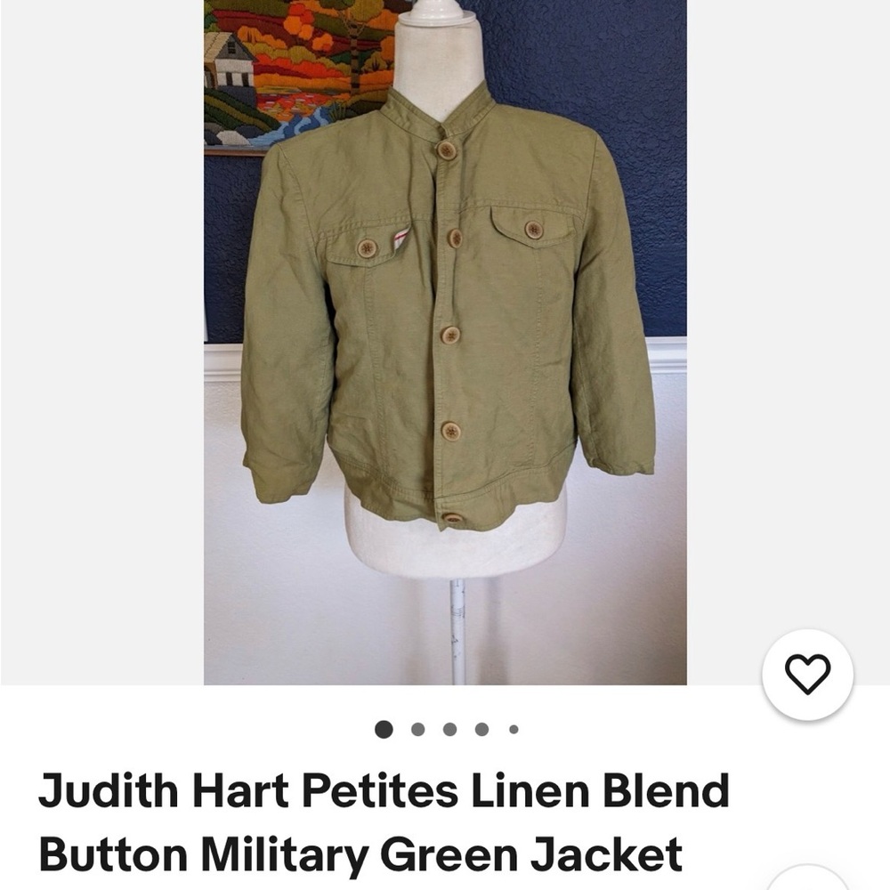 JH Olive Green Linen Blend Jacket and Pant